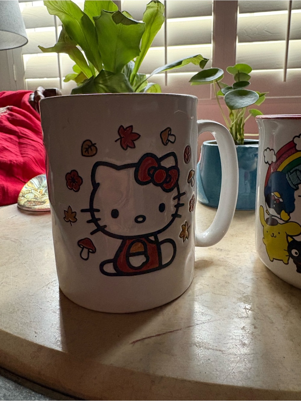 Hello Kitty White Ceramic Coffee Mugs bundle. (2)